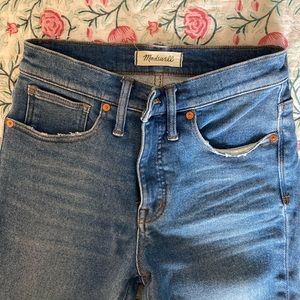 Madewell 9-inch high rise skinny jeans